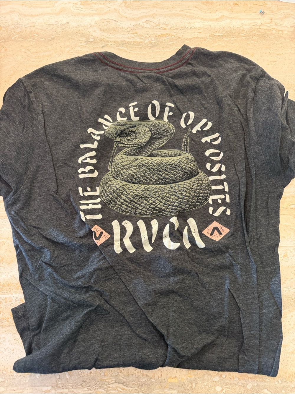 9 shirts! RVCA Charcoal Tee with various designs M/L